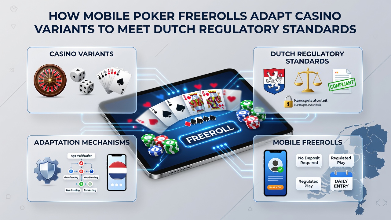 Voorbeeld van aangepaste mobiele freeroll interface met Nederlandse compliance elementen